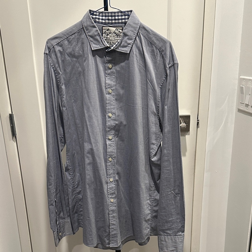 Thomas Pink Blue and White Checkered Shirt